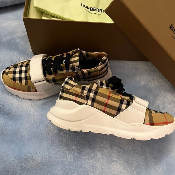 BURBERRY RUNAWAY EXTENTIONS REGIS L LOWSNEAKERSVINTAGE CHECK - Picture 5 of 8